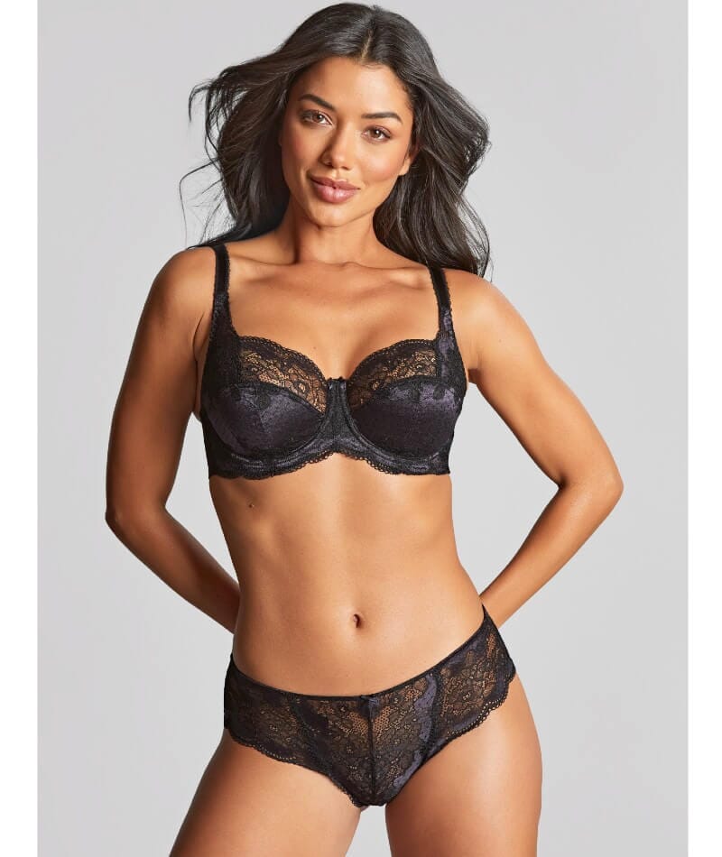 Panache Clara Full Cup Underwired Bra - Charcoal/Black - Image 14