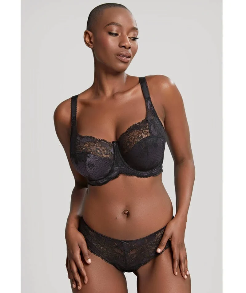 Panache Clara Full Cup Underwired Bra - Charcoal/Black - Image 17