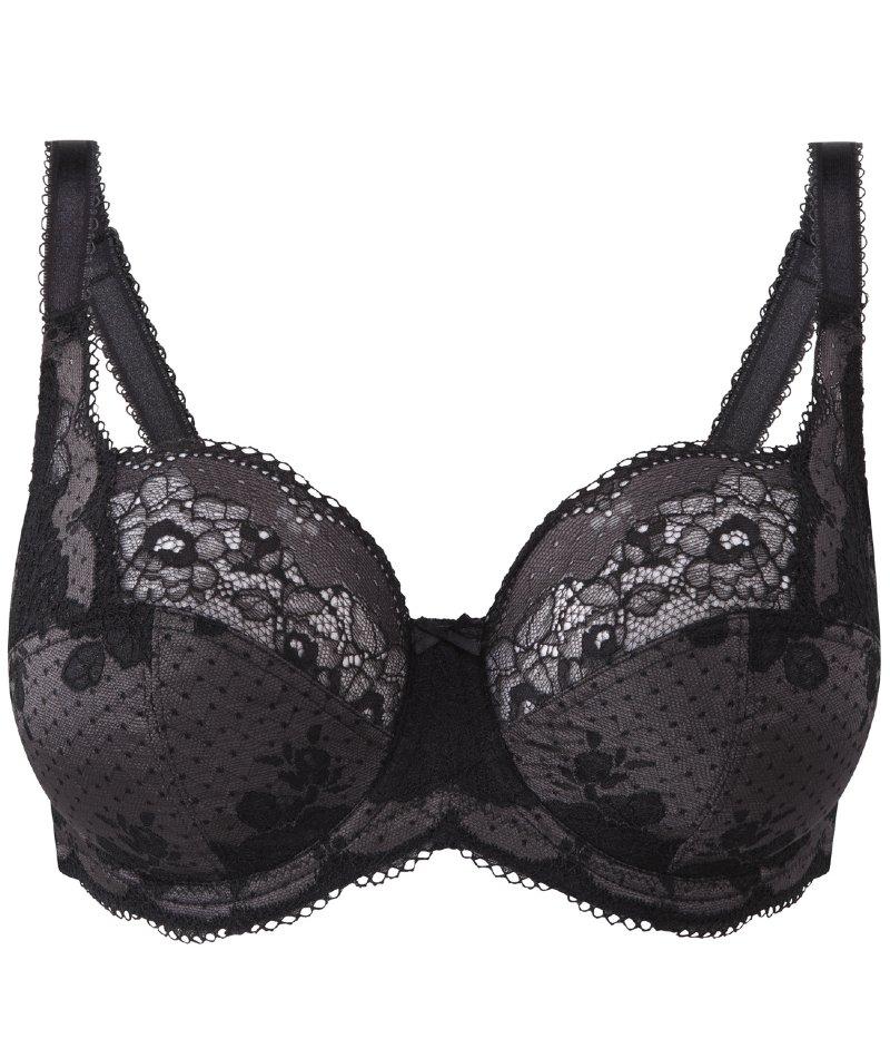 Panache Clara Full Cup Underwired Bra - Charcoal/Black - Image 20