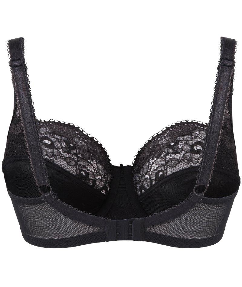 Panache Clara Full Cup Underwired Bra - Charcoal/Black - Image 21