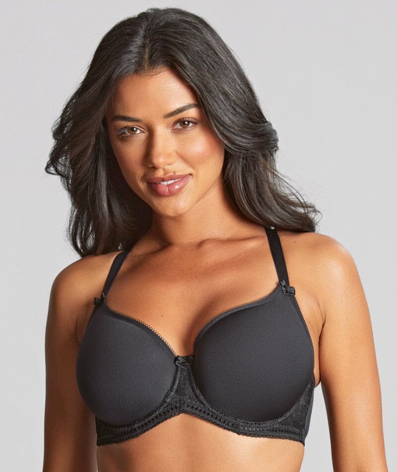 Panache Cari Moulded Spacer Underwired T-Shirt Bra - Black - Image 4