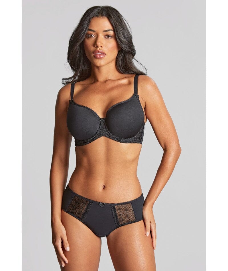 Panache Cari Moulded Spacer Underwired T-Shirt Bra - Black - Image 6