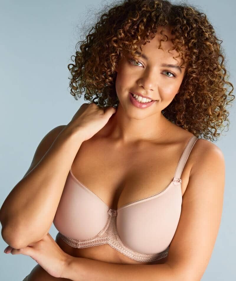Panache Cari Moulded Spacer Underwired T-Shirt Bra - Champagne - Image 7