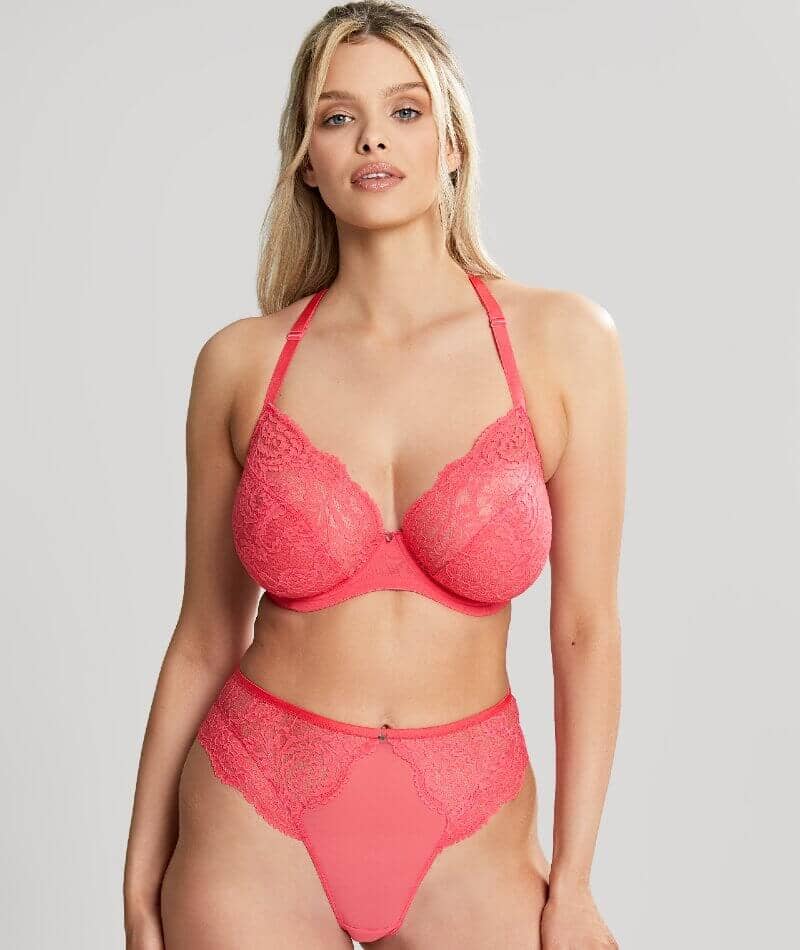 Panache Addison Non Padded Underwired Plunge Bra - Paradise Pink - Image 4