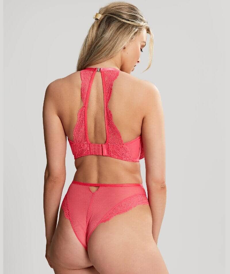 Panache Addison Non Padded Underwired Plunge Bra - Paradise Pink - Image 5