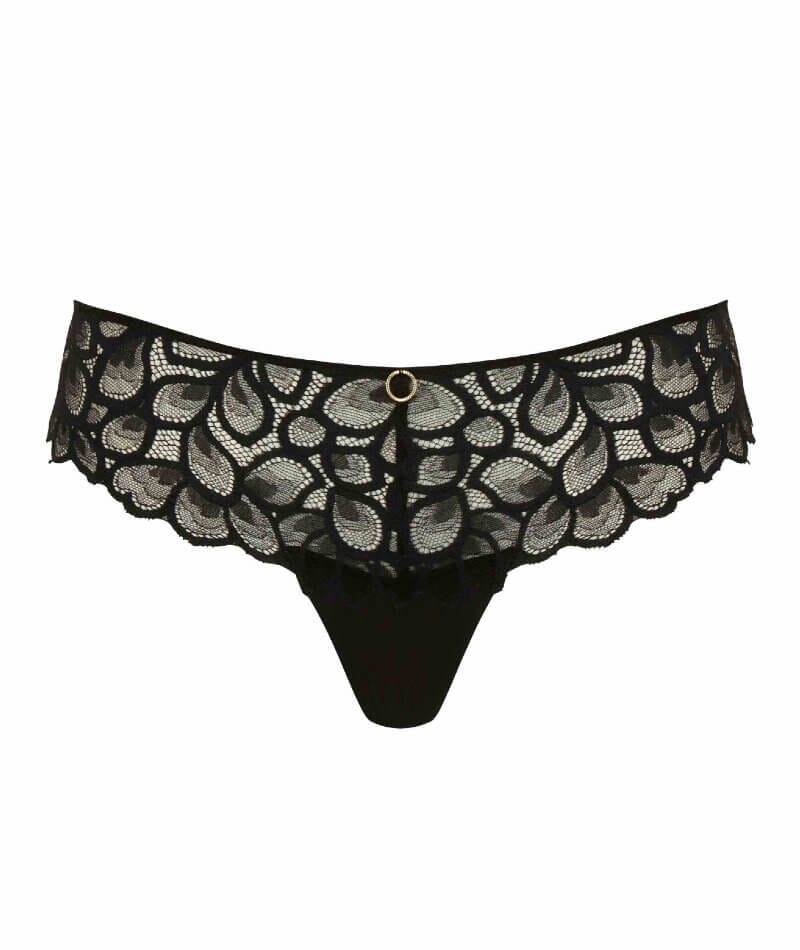 Panache Allure Thong - Black/Latte - Image 3