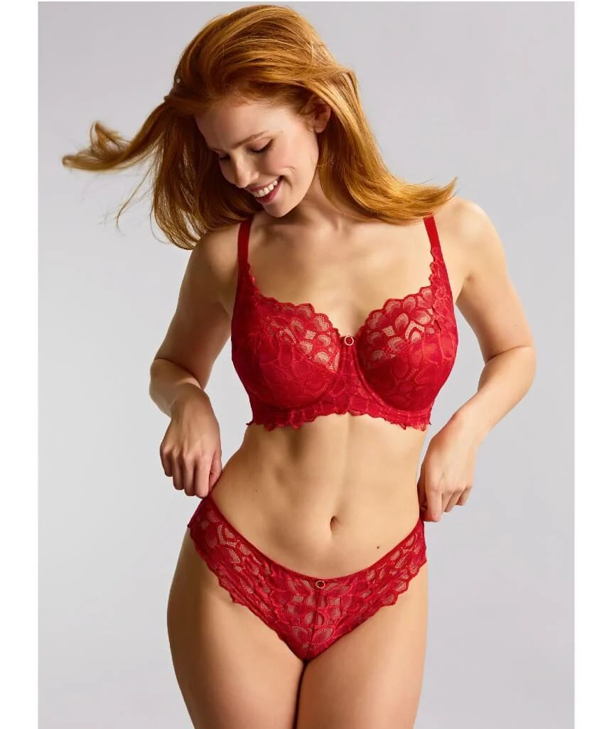 Panache Allure Underwired Full Cup Bra - True Red - Image 3