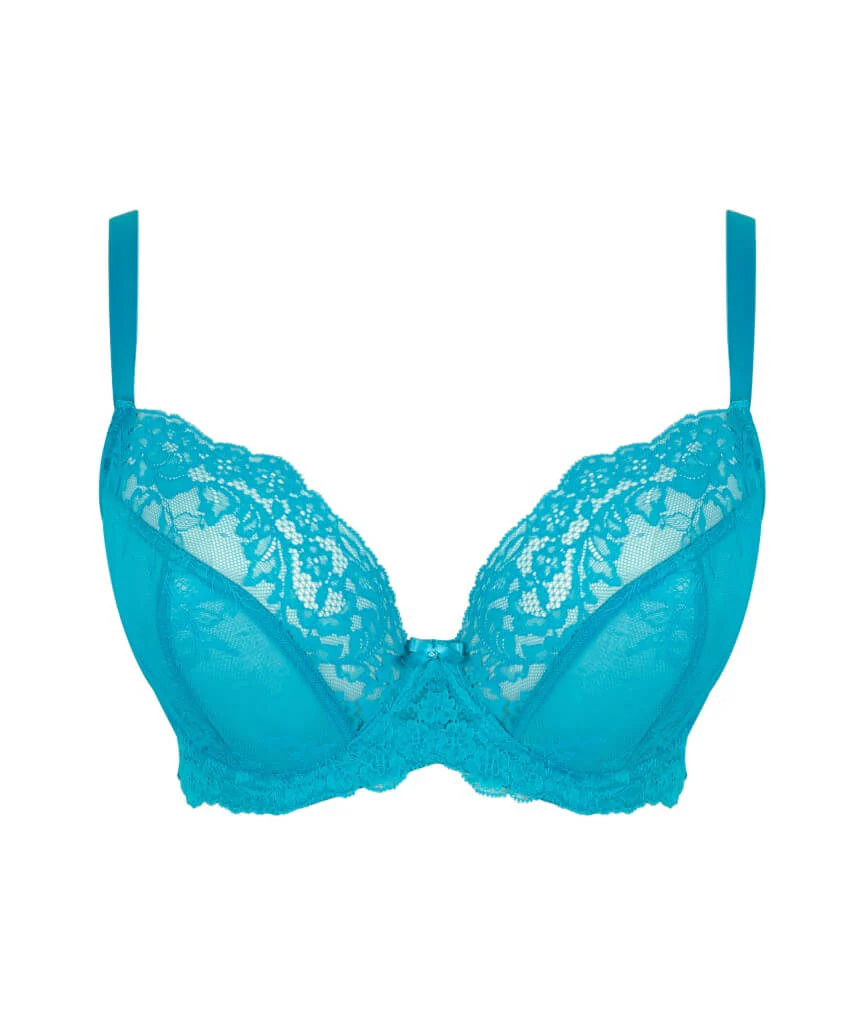 Panache Ana Underwired Plunge Bra - Ocean Blue - Image 11