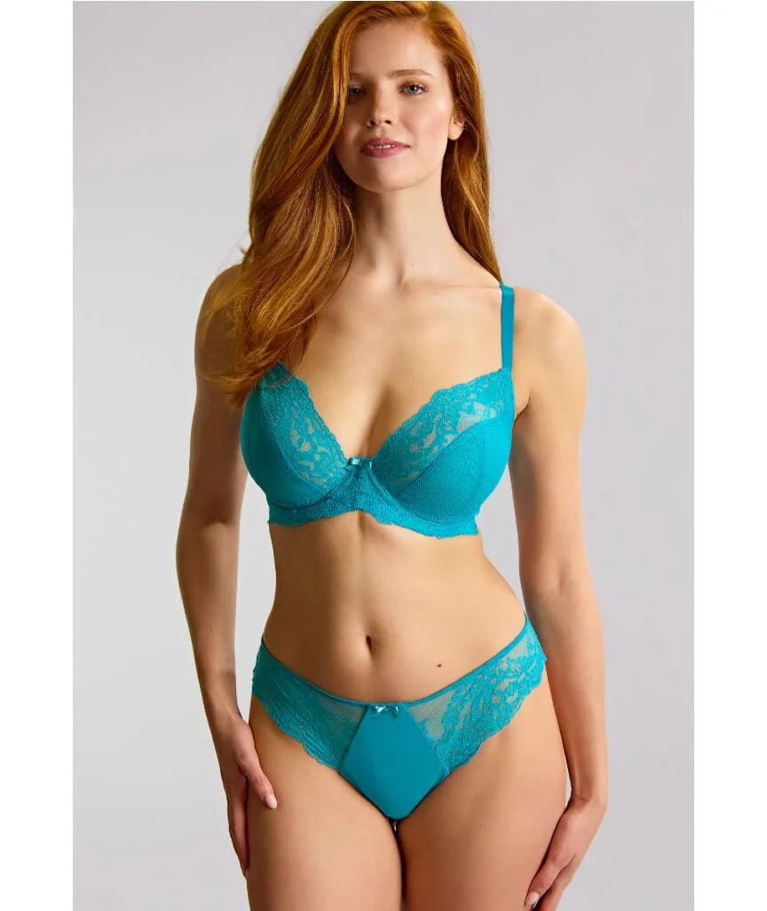 Panache Ana Underwired Plunge Bra - Ocean Blue - Image 7