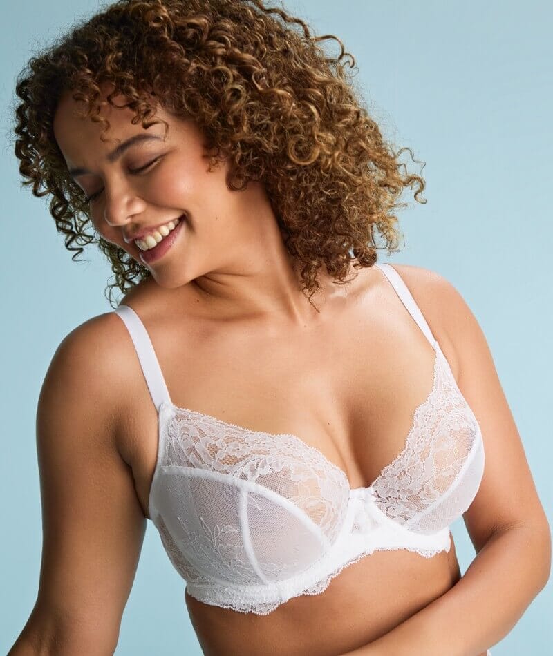 Panache Ana Underwired Plunge Bra - White - Image 9