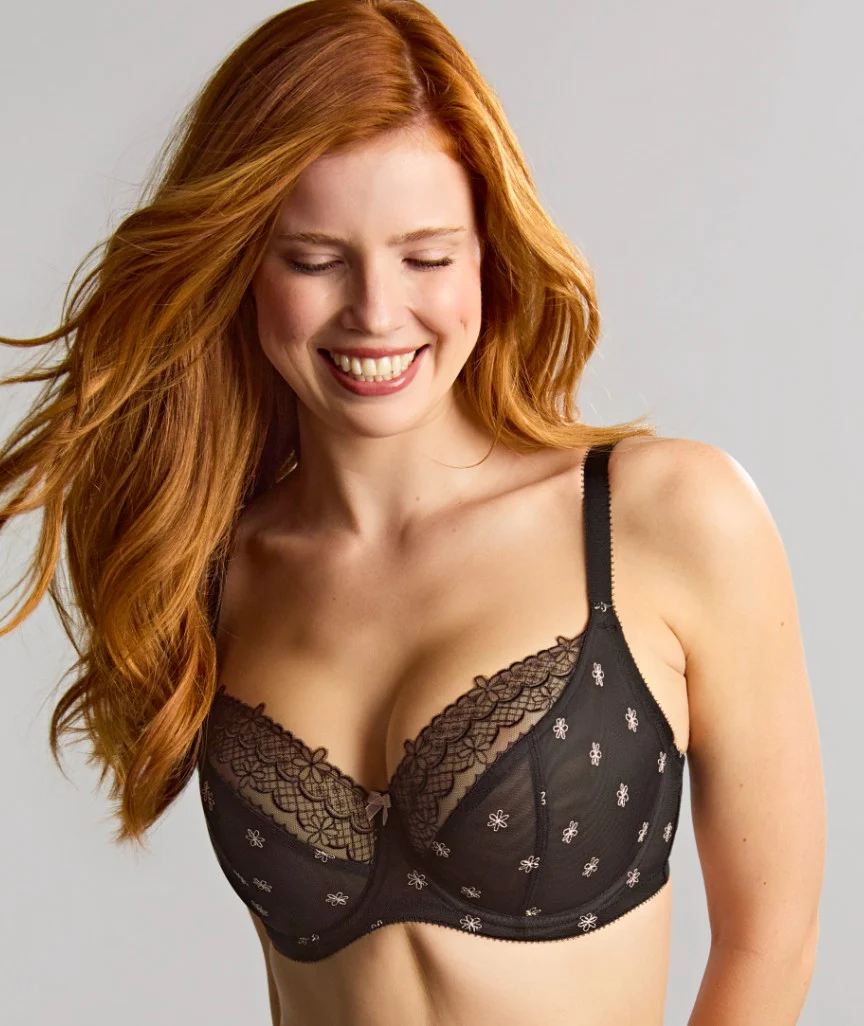 Panache Blossom Balconnet Bra - Black - Image 6