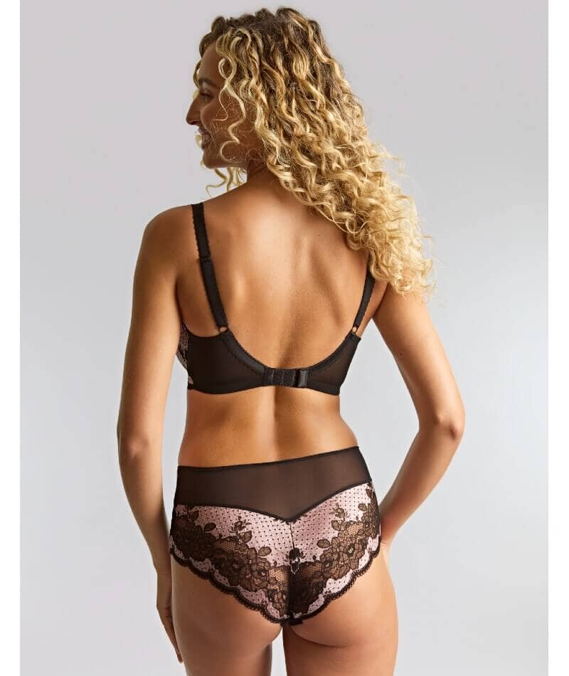 Panache Clara Deep Brief - Black/Pink - Image 6