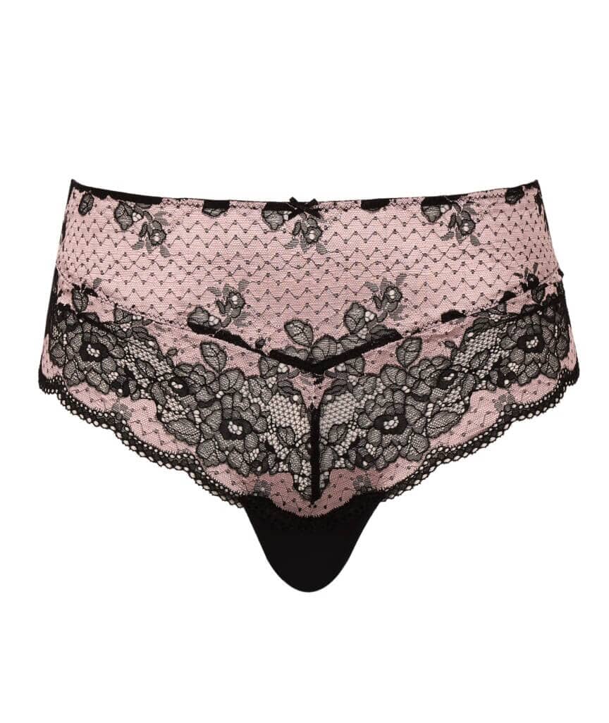 Panache Clara Deep Brief - Black/Pink - Image 7