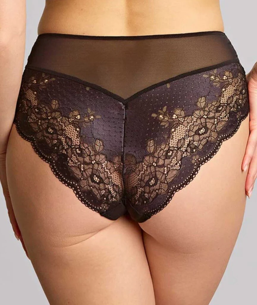 Panache Clara Deep Brief - Charcoal/Black - Image 2