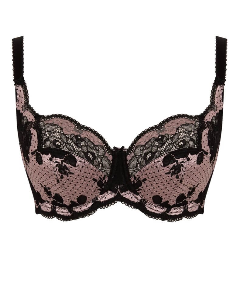 Panache Clara Full Cup Underwired Bra - Black/Pink - Image 10