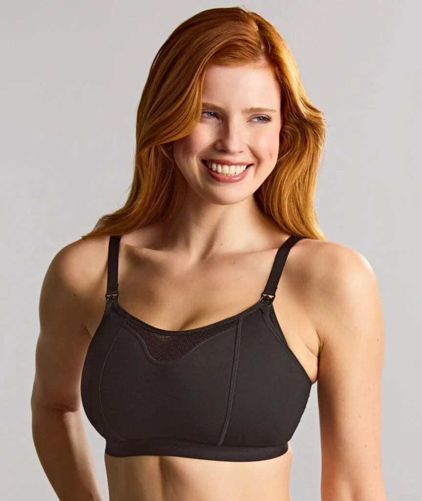 Panache Katherine Maternity & Nursing Wire-free Bra - Black - Image 7