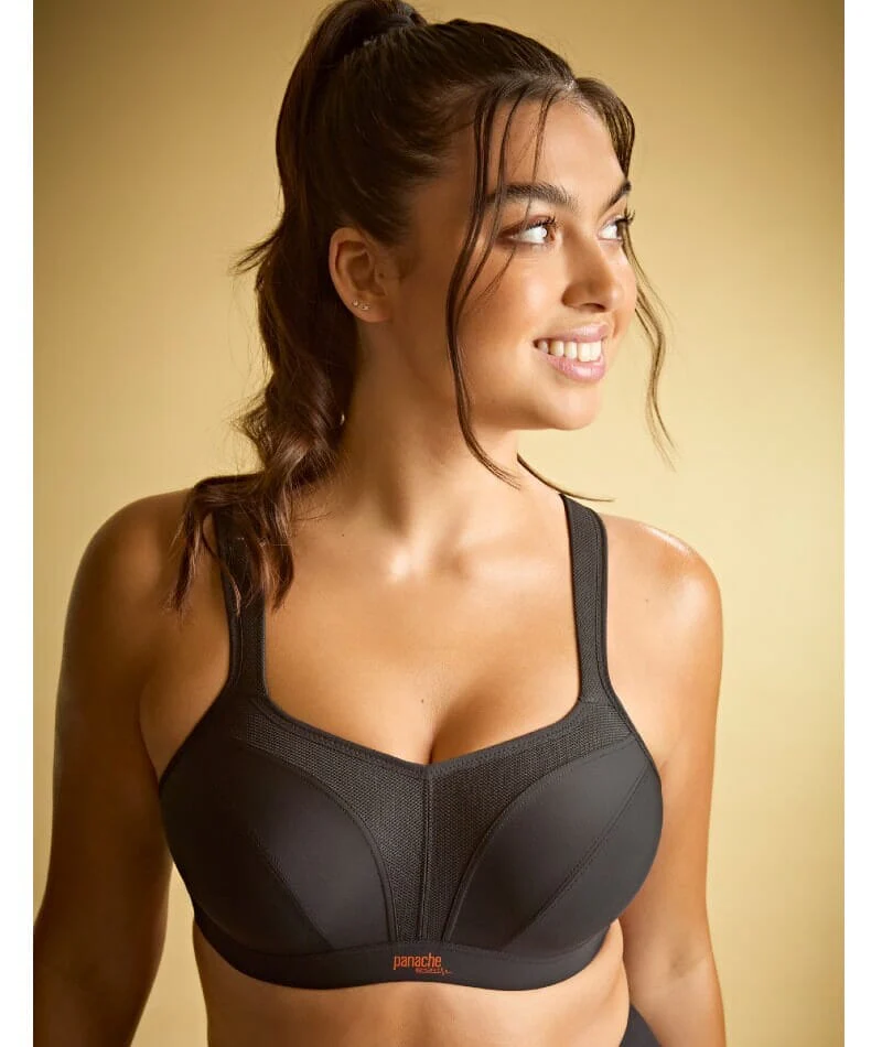 Panache Sport Power Underwired Sports Bra - Black - Image 15