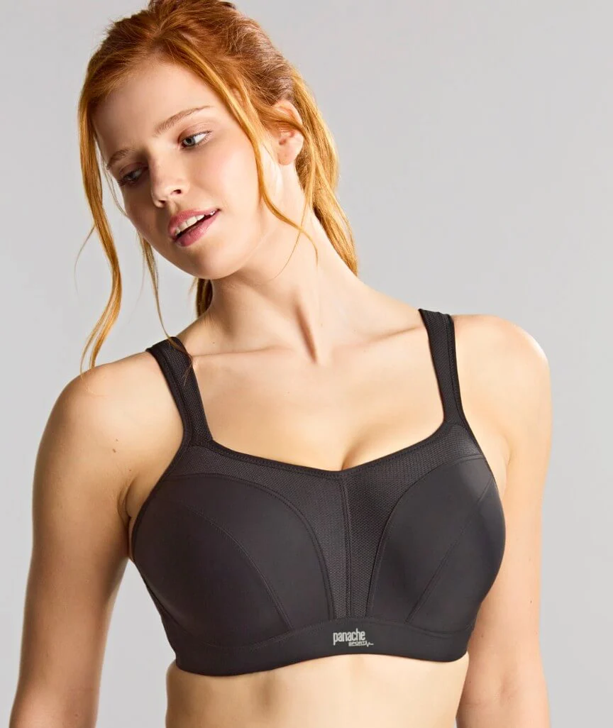 Panache Sport Power Underwired Sports Bra - Black - Image 3