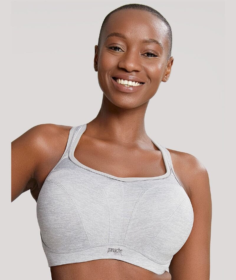Panache Sport Power Underwired Sports Bra - Grey Marl - Image 4
