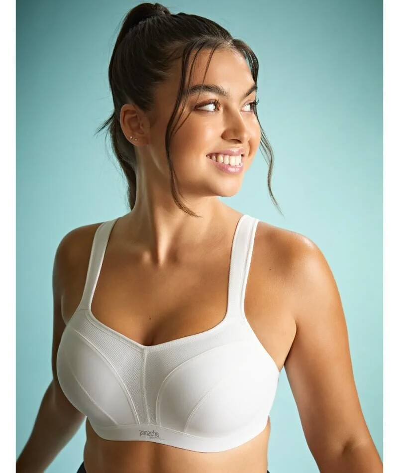 Panache Sport Power Underwired Sports Bra - White - Image 8