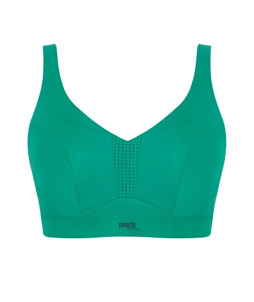 Panache Sport Endurance Ultra Perform Non Padded Underwire Sports Bra - Green - Image 10