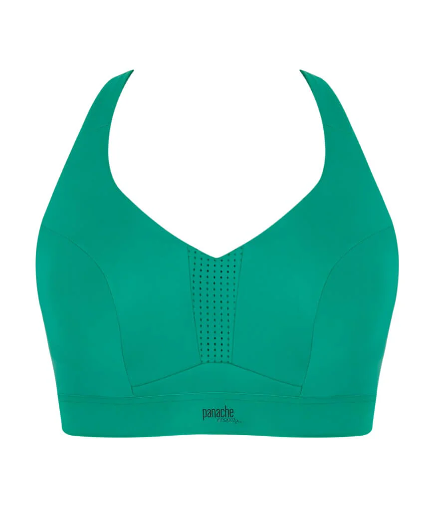 Panache Sport Endurance Ultra Perform Non Padded Underwire Sports Bra - Green - Image 9