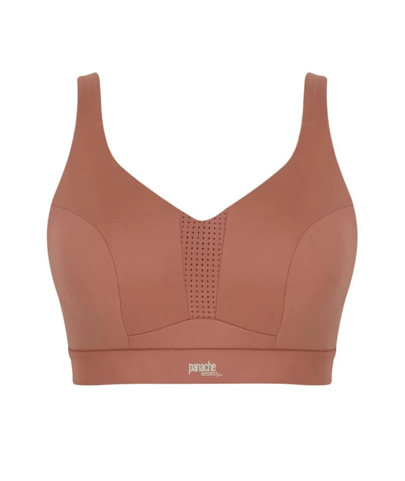 Panache Sport Endurance Ultra Perform Non Padded Underwire Sports Bra -  Sienna Rose - Image 10