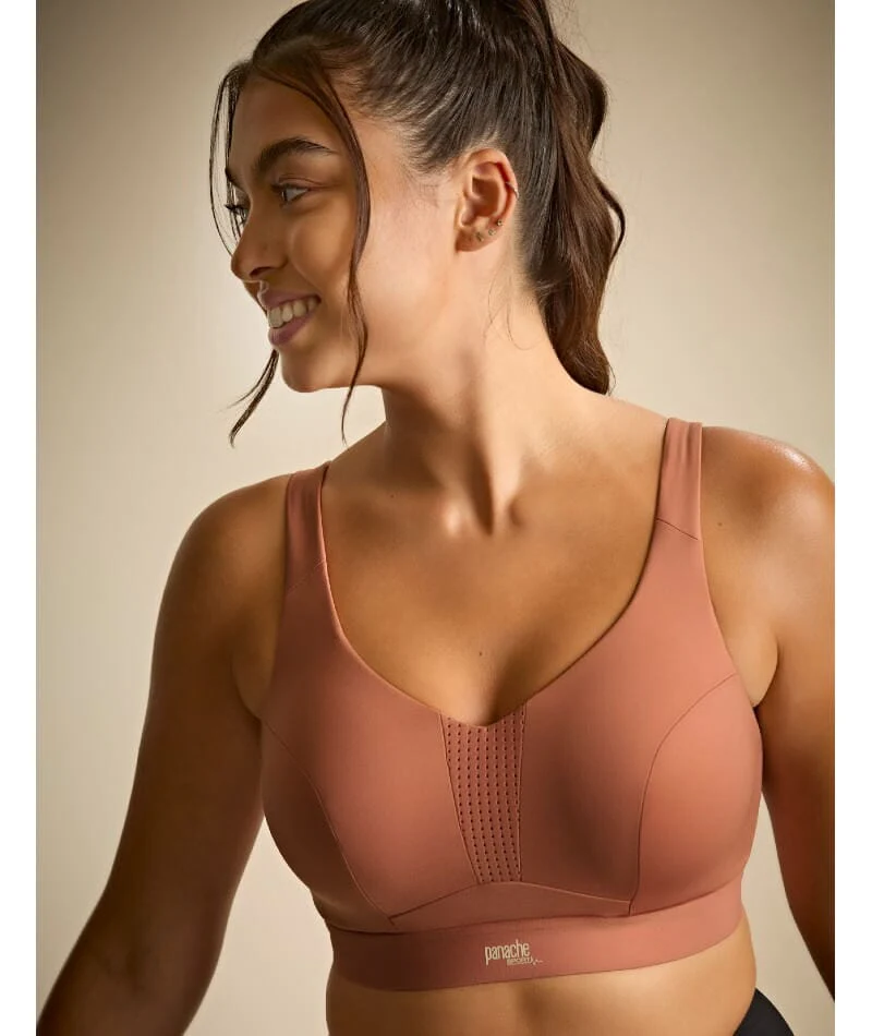 Panache Sport Endurance Ultra Perform Non Padded Underwire Sports Bra -  Sienna Rose - Image 6