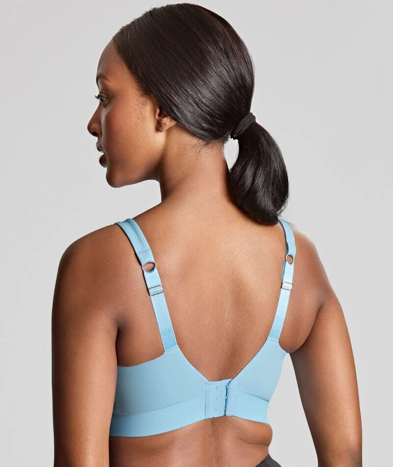 Panache Sport Endurance Ultra Perform Non Padded Underwire Sports Bra - Sky Blue - Image 3