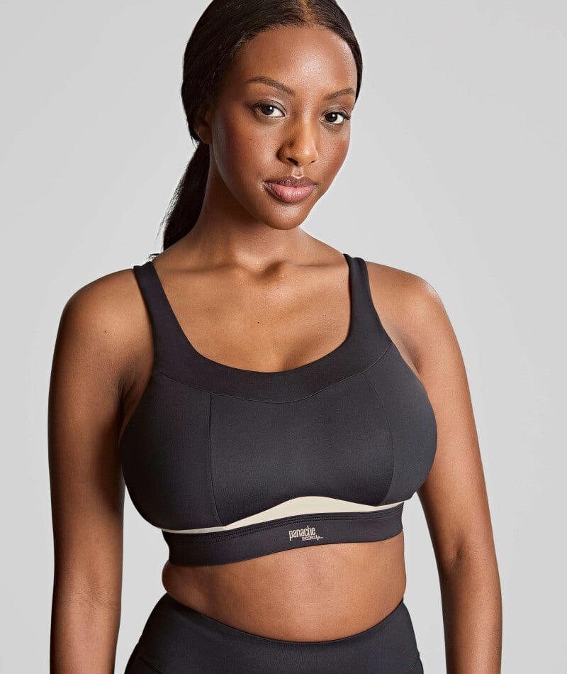 Panache Sport Freedom Wire-free Sports Bra- Black Chalk - Image 7