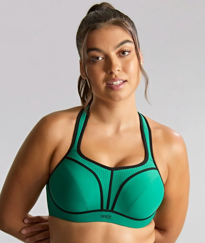 Panache Sport Power Underwired Sports Bra - Green - Image 3