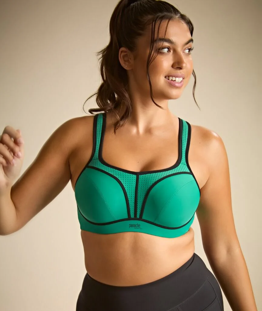 Panache Sport Power Underwired Sports Bra - Green - Image 6
