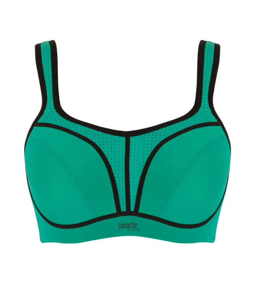 Panache Sport Power Underwired Sports Bra - Green - Image 9