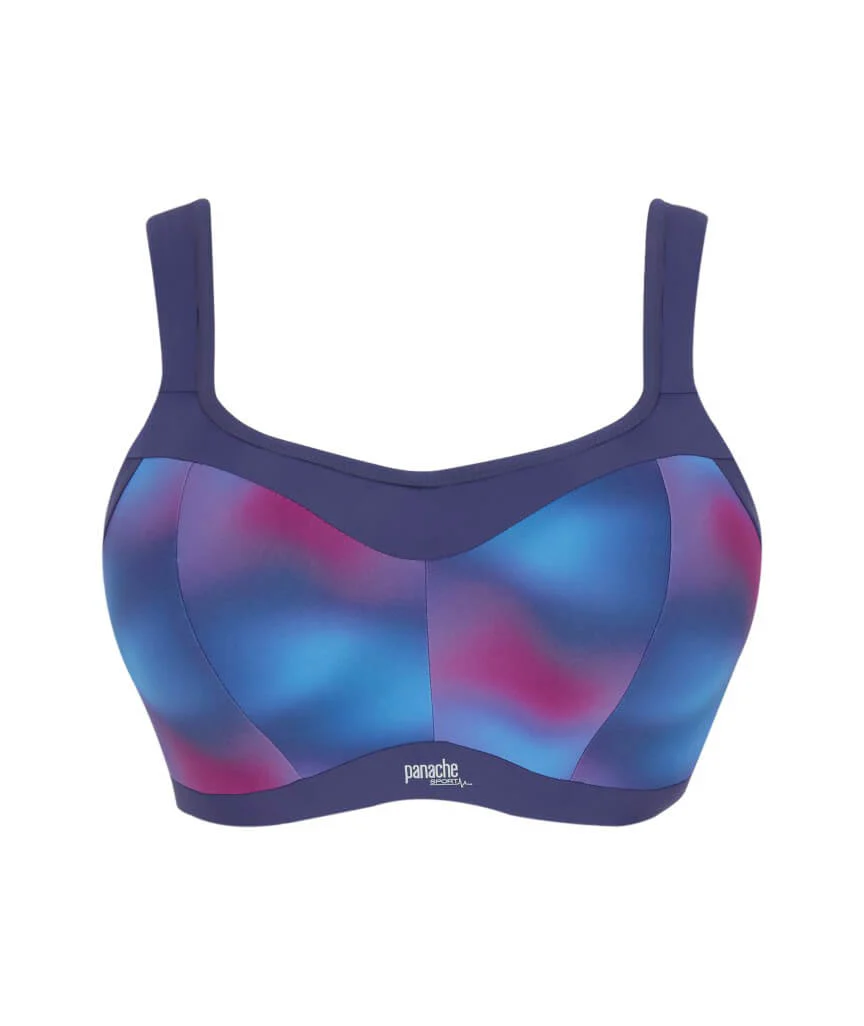 Panache Sport Power Underwired Sports Bra - Ombre Print/Ink - Image 8