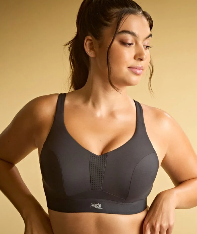 Panache Sport Endurance Ultra Perform Non Padded Underwire Sports Bra - Black - Image 6
