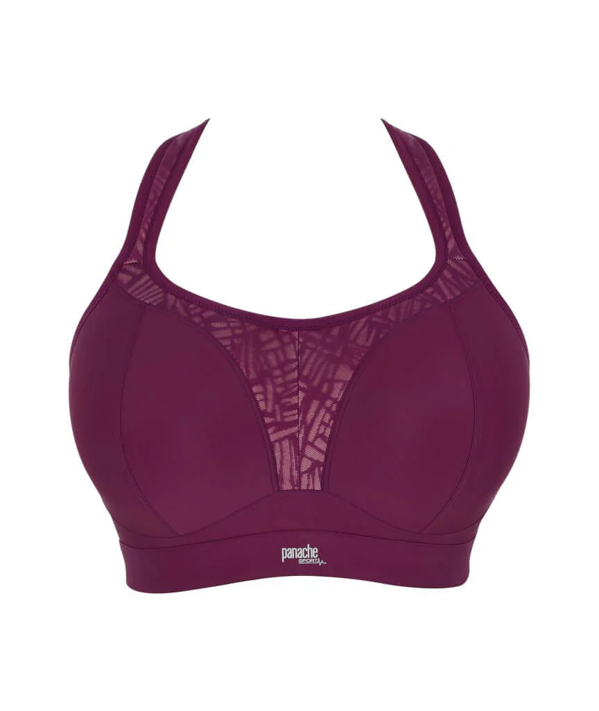 Panache Sport Boundless Wire-free Sports Bra - Berry/Chalk - Image 7