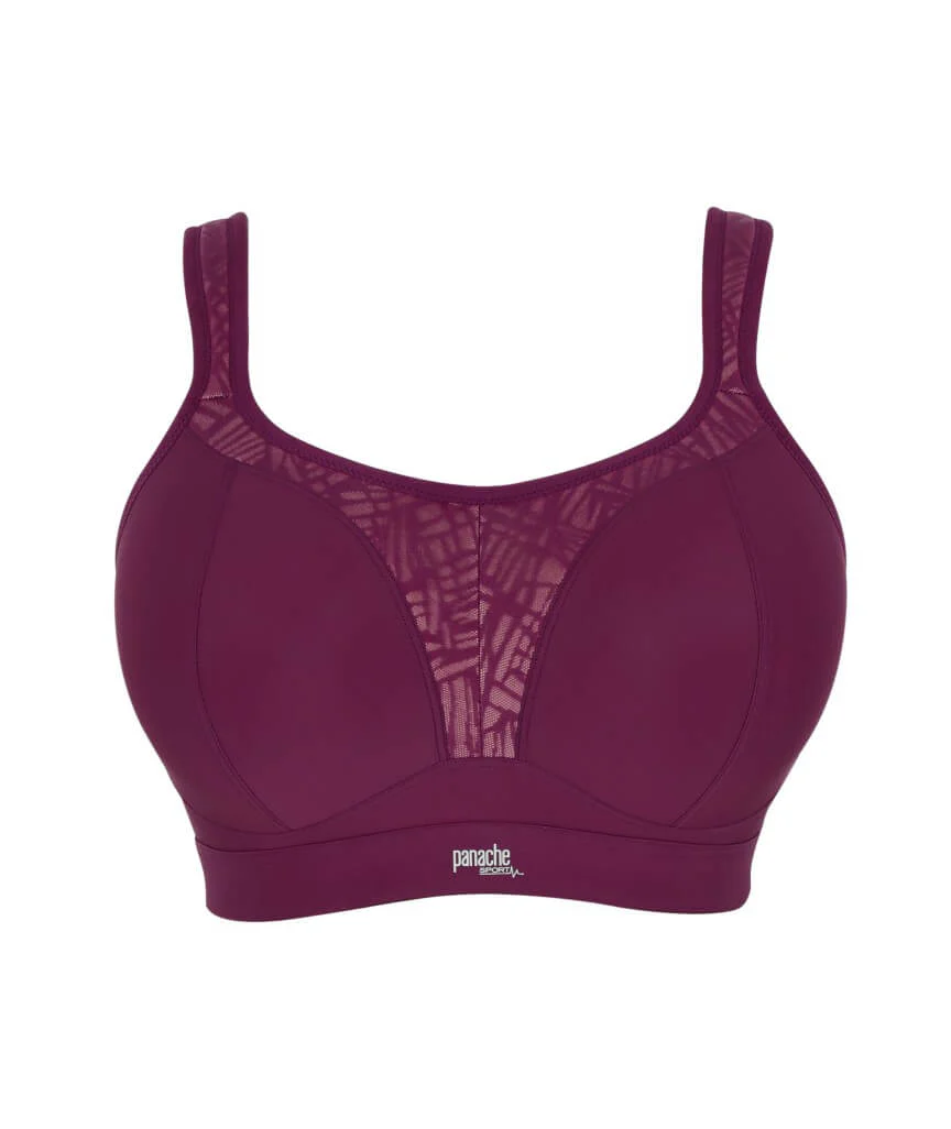 Panache Sport Boundless Wire-free Sports Bra - Berry/Chalk - Image 8