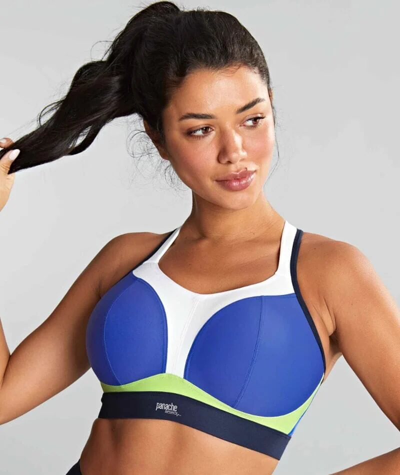 Panache Sport Boundless Wire-free Sports Bra - Blue - Image 3