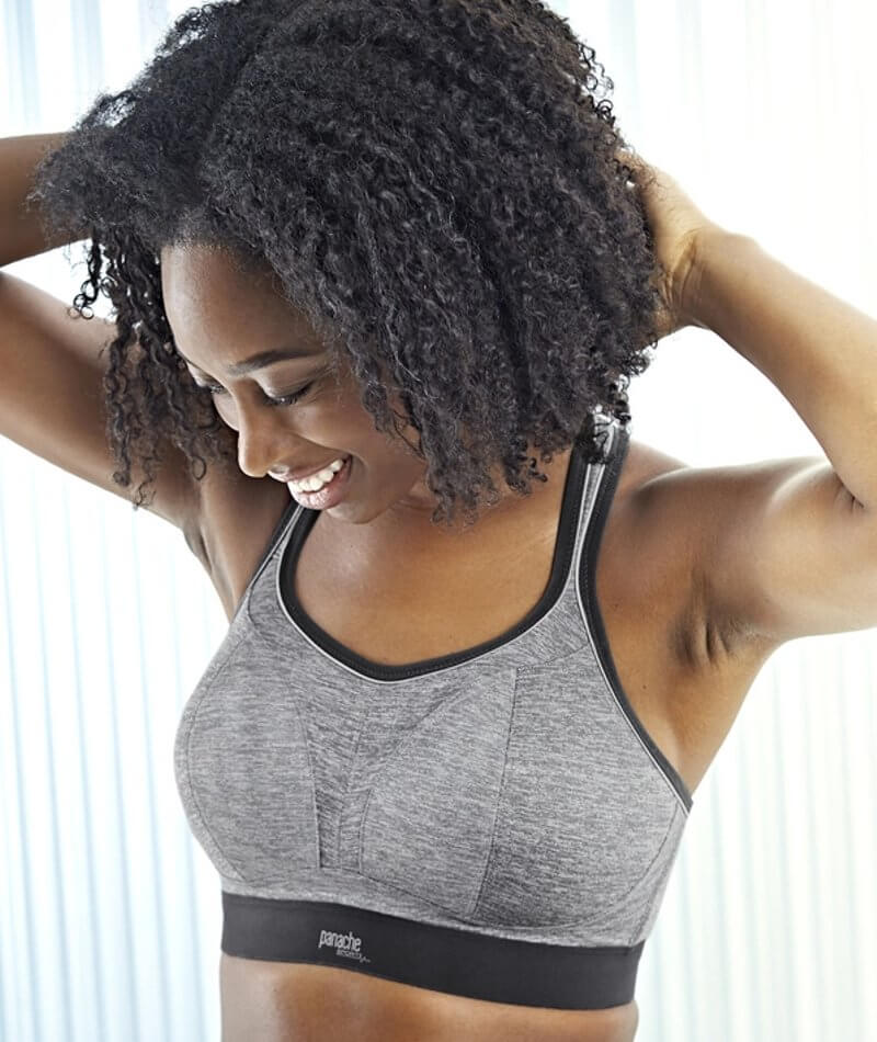 Panache Sport Boundless Wire-free Sports Bra - Charcoal Marle - Image 13