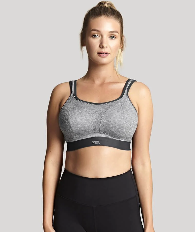 Panache Sport Boundless Wire-free Sports Bra - Charcoal Marle - Image 14