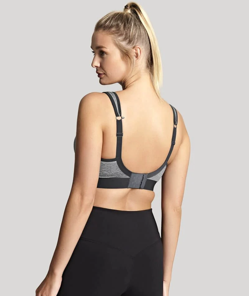 Panache Sport Boundless Wire-free Sports Bra - Charcoal Marle - Image 17