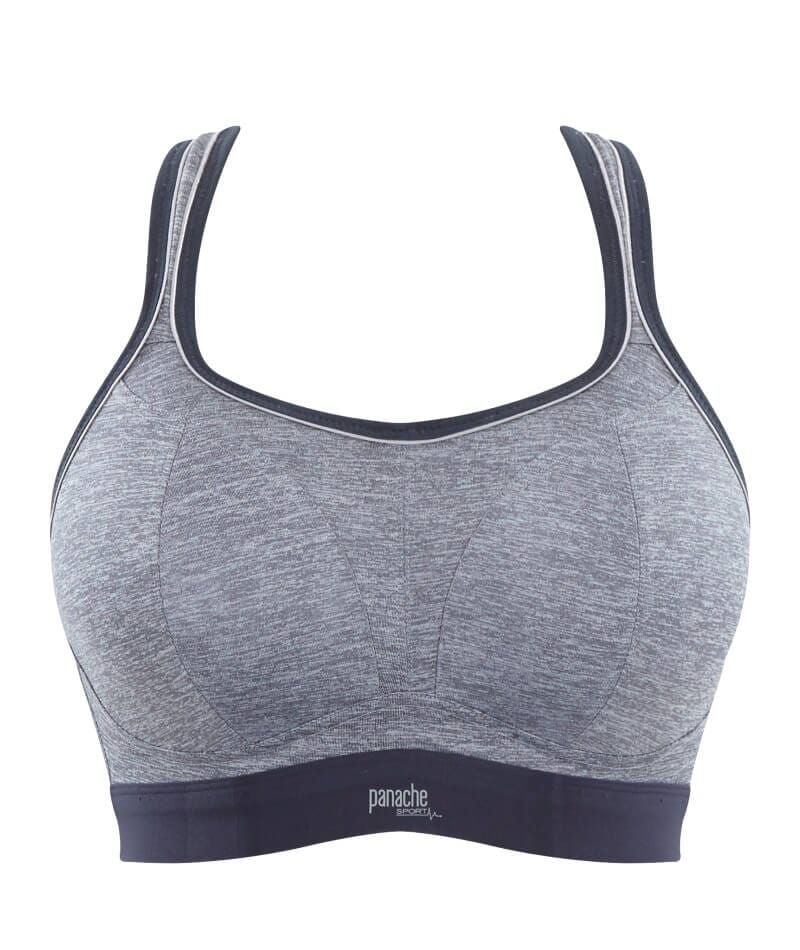 Panache Sport Boundless Wire-free Sports Bra - Charcoal Marle - Image 19