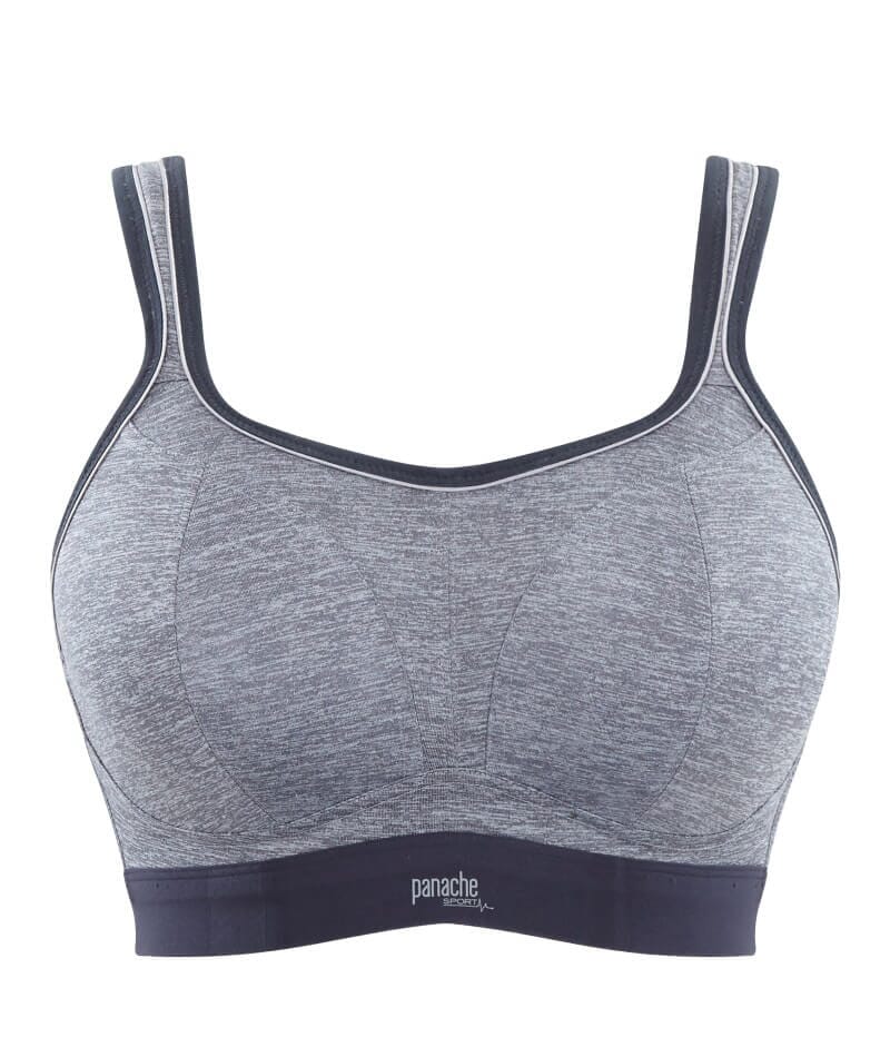 Panache Sport Boundless Wire-free Sports Bra - Charcoal Marle - Image 21