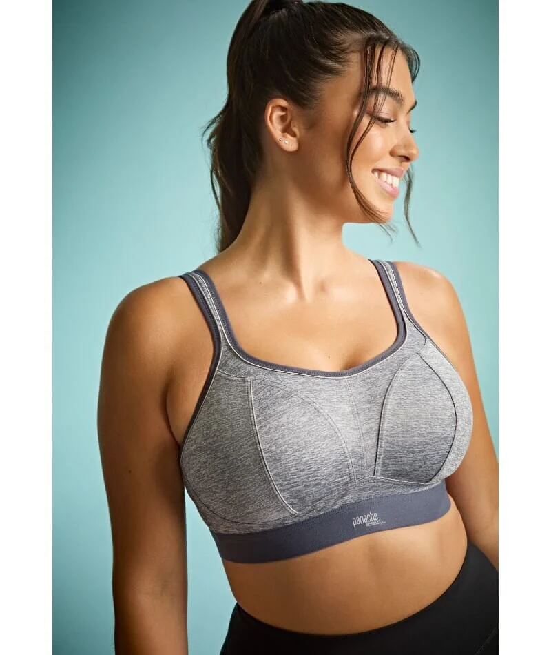 Panache Sport Boundless Wire-free Sports Bra - Charcoal Marle - Image 3