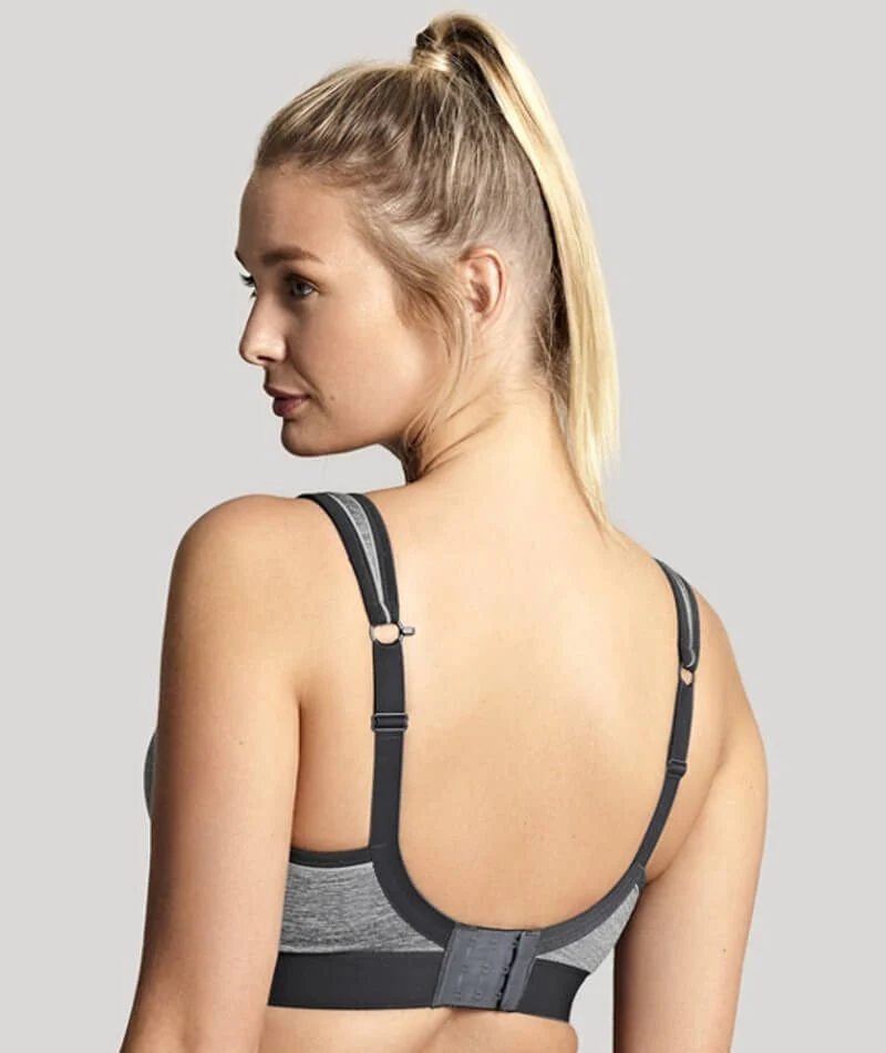 Panache Sport Boundless Wire-free Sports Bra - Charcoal Marle - Image 8