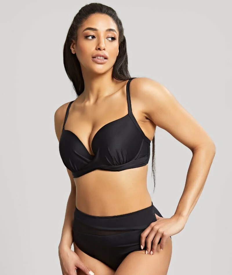 Panache Swimwear Serenity Plunge D-H Cup Bikini Top - Noir - Image 3