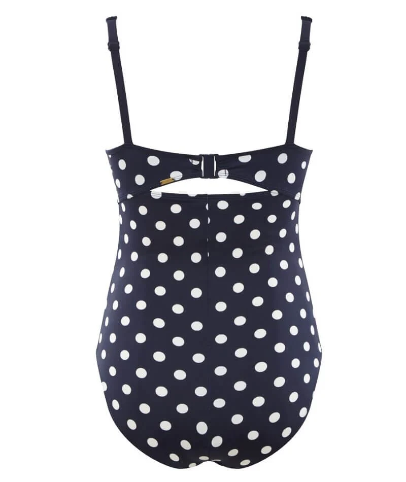 Panache Swimwear Anya Riva Spot Balconnet Wired One Piece - Navy/Vanilla - Image 6