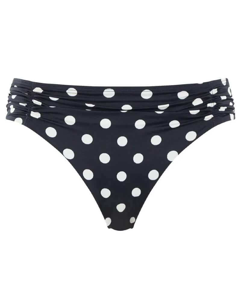 Panache Swimwear Anya Riva Spot Gather Pant Bikini - Navy/Vanilla - Image 5
