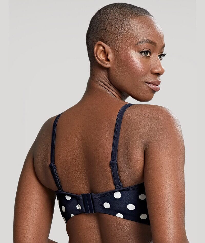 Panache Swimwear Anya Riva Spot Twist Bandeau Bikini - Navy/Vanilla - Image 5