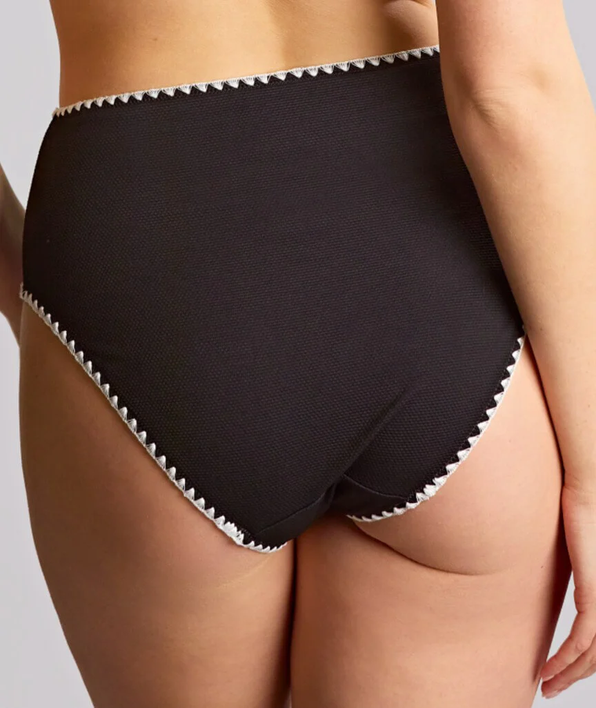 Panache Swimwear Aurora High Waist Bikini Brief - Aurora Black/White - Image 2